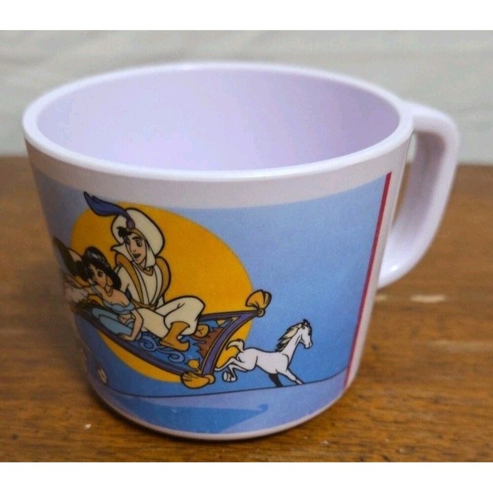ZAK Designs Disney Aladdin Jasmine Kids Small Plastic Mug/Cup Vintage 1990s
